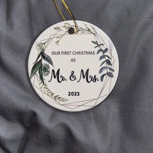 First Christmas as Mr. & Mrs. Ornament
